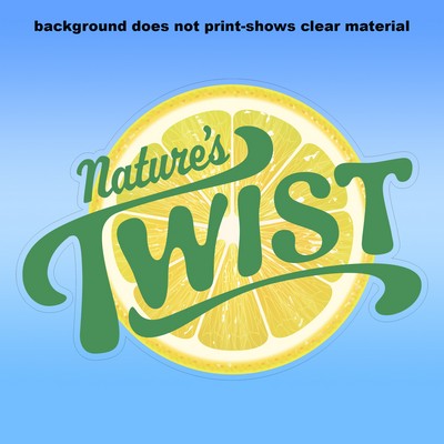Clear Removable Glass Decals (5"X6.5") - Removeable. Repositionable. Custom Shape