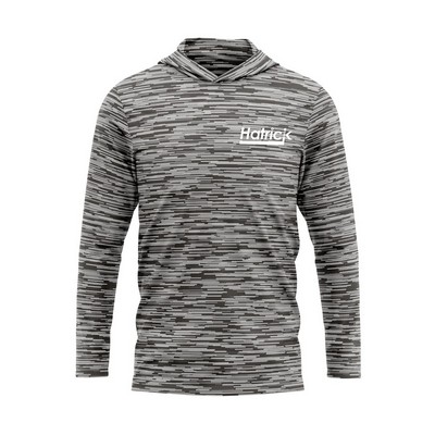 Rush - Long Sleeve Hooded Heather T-Shirt