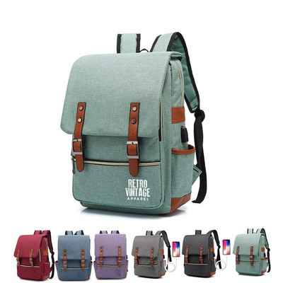 Laptop Backpack w/ USB Charging Port