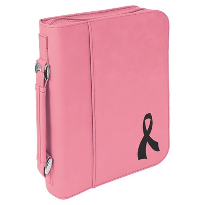 Leatherette Book/Bible Cover w/ Handle & Zipper