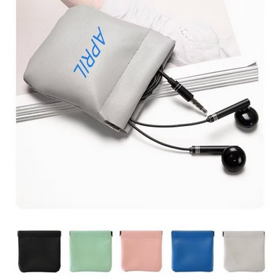 Automatic Closure PU Snap Bag-Large