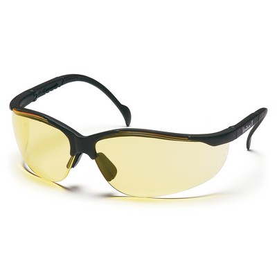 Venture II Safety Reader Glasses, Black Frame with Various Color and Diopter Lenses