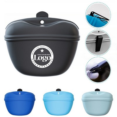 Portable Silicone Treat Pouch for Pets
