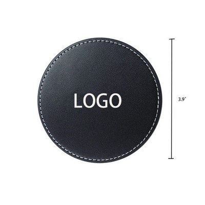 Creative Round PU Coaster