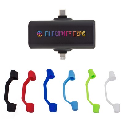 1800 mAh Power Bank with 2 Built-In Connectors