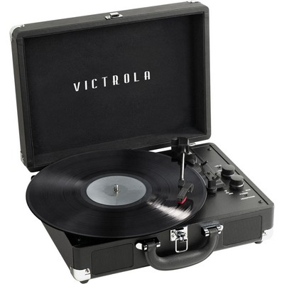 Victrola Journey+-Bluetooth Portable Suitcase Record Player In Black