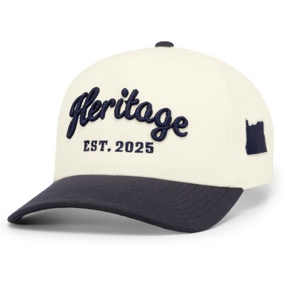 Pacific Headwear Heritage 5-Panel Snapback Cap