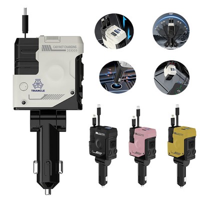 4-in-1 Fast Charge Car Charger Adapter