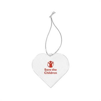 Acrylic Style Heart Ornament