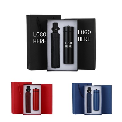 Vacuum Cup & Umbrella Gift Set