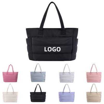 Lightweight Puffy Tote Bag