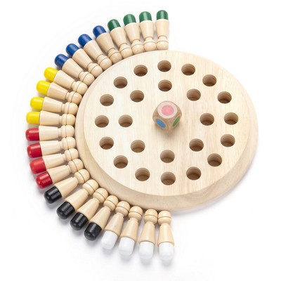 Wooden Memory Chess Matching Game Toy for Kids and Adults