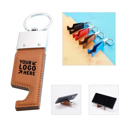 Leather Phone Holder Keyring