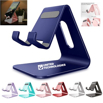 Aluminum Desktop Phone Stand W/ Non-Slip Pad