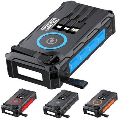 20000mAh Solar Phone Charger w/ LED Flashlight