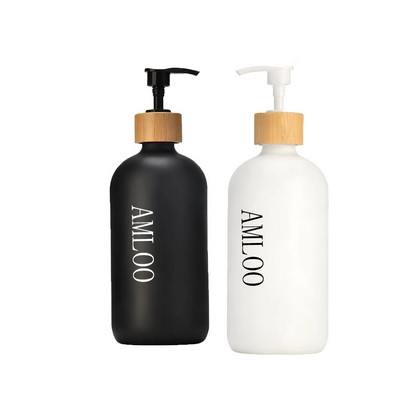 Boston Bottle Featuring Push-Pump Dispenser
