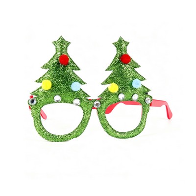 Christmas and New Year Party Eyeglasses Glitter Frames