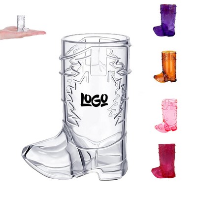 1 Oz Western Boot Shot Wine Glass