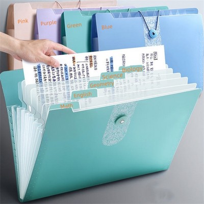 A4 8 Pocket Clear Sleeves Folder Document Organizer