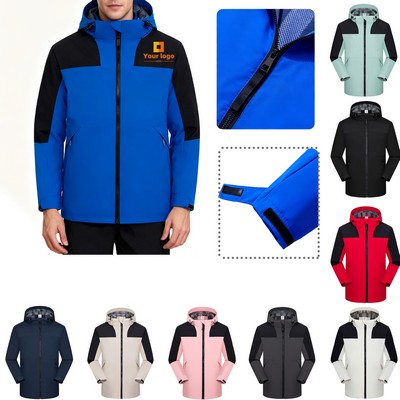 Zip Up Windbreaker Spring Fall Golf Coat with Pockets