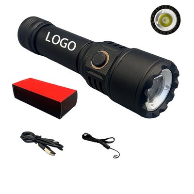 Outdoor Super Bright Rechargeable Laser Flashlight