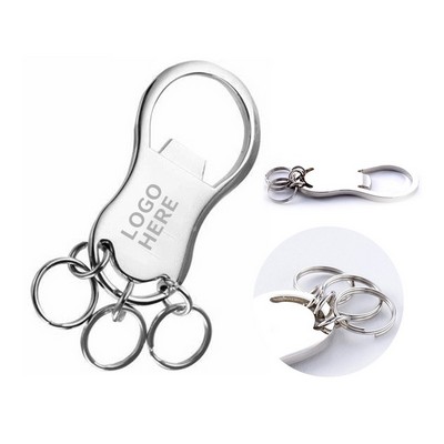 Multi-Ring Keychain Bottle Opener