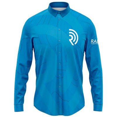 Full Button Long Sleeve Dress Shirt