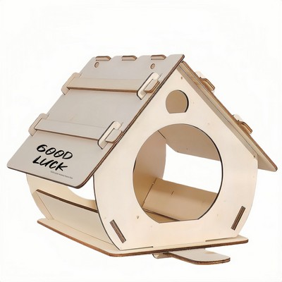 Wooden Bird Feeder