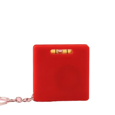 Square Level Tape Measure Key Tag