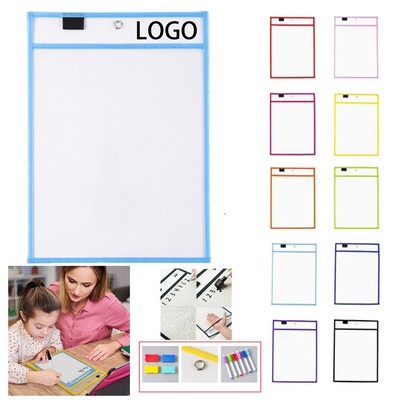 Reusable Dry Erase Pocket Sleeves