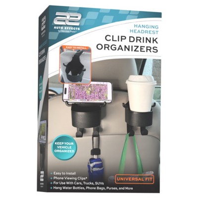 Hanging Headrest Clip Drink Organizers