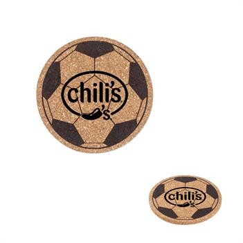 Soccer Ball Cork Coaster