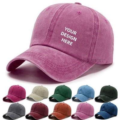 Vintage Washed Cotton Baseball Cap