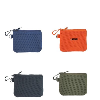 Recycled Mesh Tech & Beauty Pouch