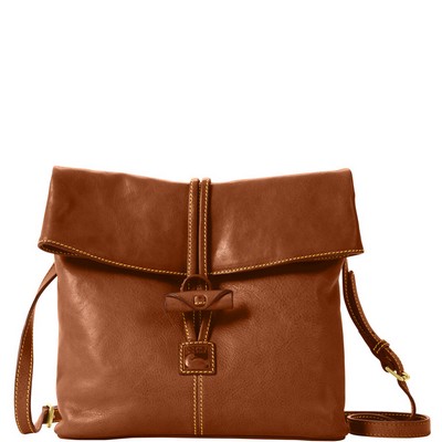 Dooney & Bourke Chestnut Brown Florentine Medium Toggle Crossbody Bag