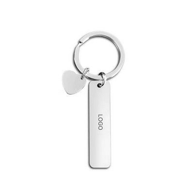 High-Polished 26 Alphabet Letter Keychain Minimalist Hollow-Out Stainless Steel Initial Keyring