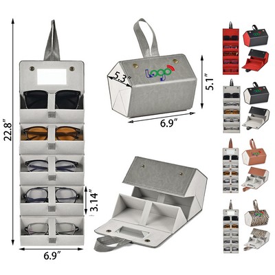 Foldable Travel Sunglass Organizer Case