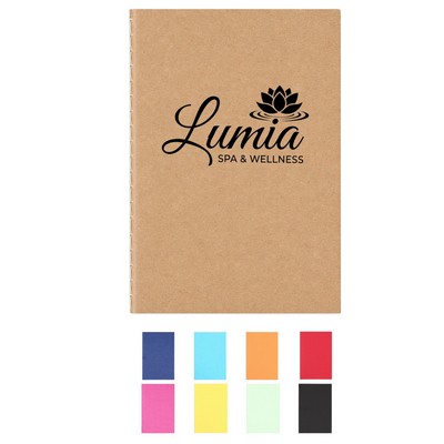 5" x 8" Stitched Kraft Paper Notebook