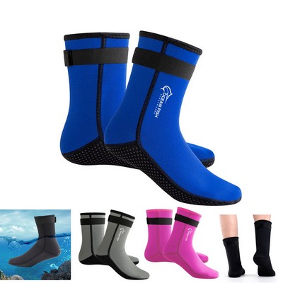 3mm Neoprene Water Socks Sand Proof Beach Volleyball Diving Boots for Outdoor Water Sports