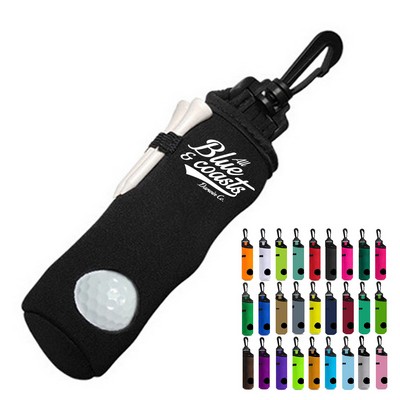 Golf Ball and Tee Holder Pouch