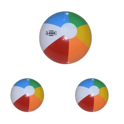 6-Color Classic Inflatable Beach Ball