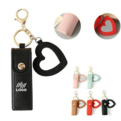 Portable Lipstick Case Key Chains