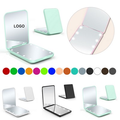 LED Compact Travel Makeup Mirror