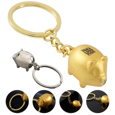 Custom Zodiac Pig Keychain