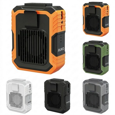 Portable 4000mAh Rechargeable Waist-Mounted Cooling Fan