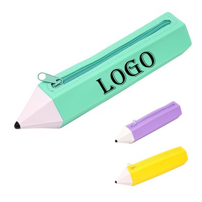 Creative Silicone Pencil-Shaped Stationery Organizer