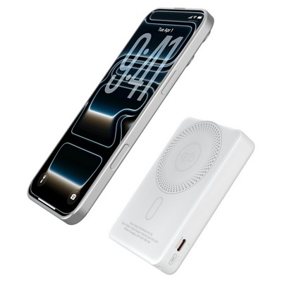 10000mAh Magnetic Wireless Power Bank with USB-C Cable Build in