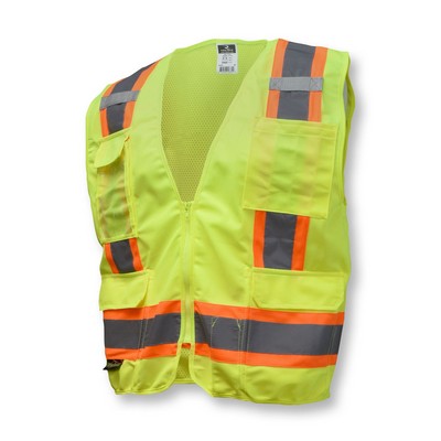Radians SV6 Two Tone Surveyor Type R Class 2 Solid/Mesh Safety Vest