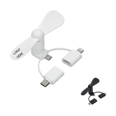 3-in-1 Mini Phone Fan