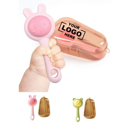 BPA-Free Silicone Rattle Teething Toy